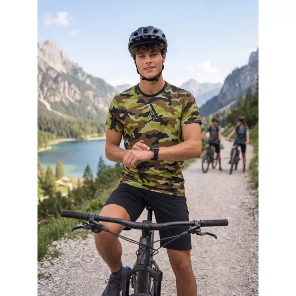  Moška funkcionalna premium majica ALTISPORT VOJ/ALM038TR01 VOJAŠKO ZELENA 