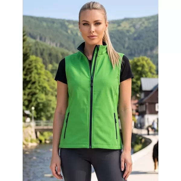  Ženski softshell telovnik ALTISPORT NoPrint NP/ALW7211NJ ZELENA/MORNARSKO MODRA 
