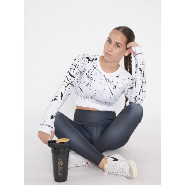  Vrhunski ženski funkcionalni top z dolgimi rokavi ALTISPORT VOJ/ALW034TR04 BELA 