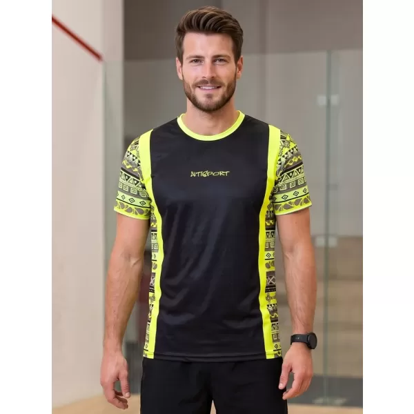  Moška funkcionalna premium majica ALTISPORT VOJ/ALM043TR01 NEON RUMENA 