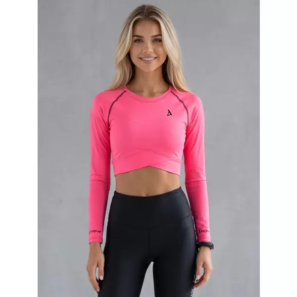  Vrhunski ženski funkcionalni top z dolgimi rokavi ALTISPORT VOJ/ALW000TR04 FLUO ROZA 