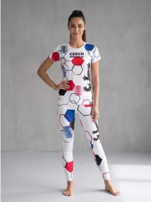 Ženske dolge vrhunske funkcionalne pajkice ALTISPORT VOJ/ALW036LEG01 HEKSA BELA