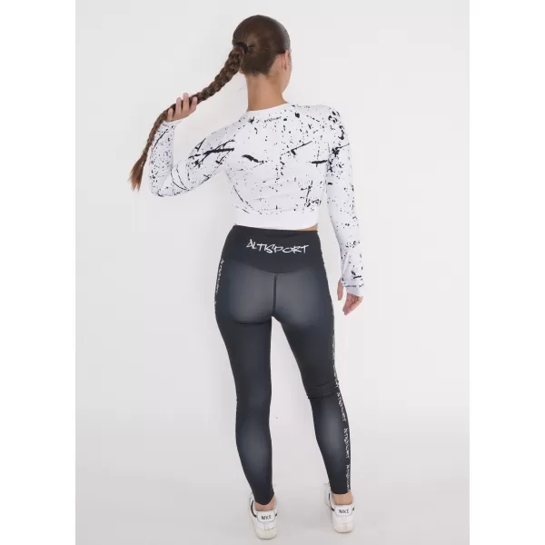  Vrhunski ženski funkcionalni top z dolgimi rokavi ALTISPORT VOJ/ALW034TR04 BELA 