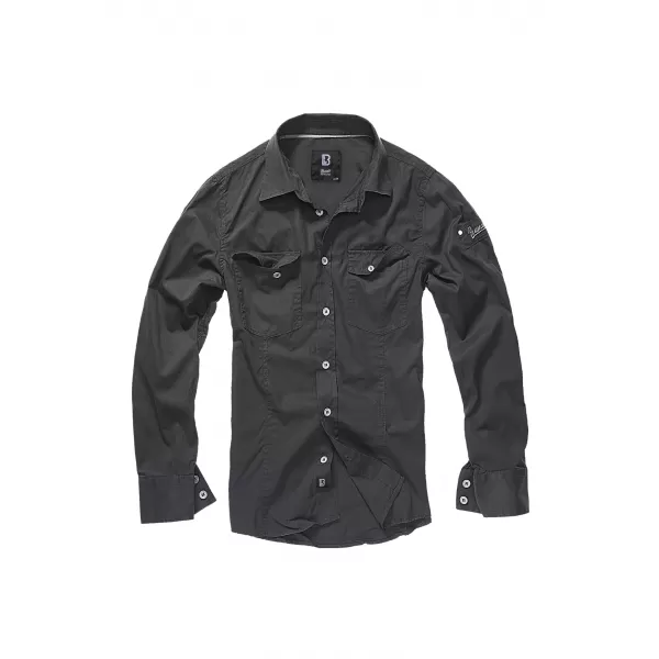  Srajca BRANDIT SLIM WORKER BD4005 ČRN 