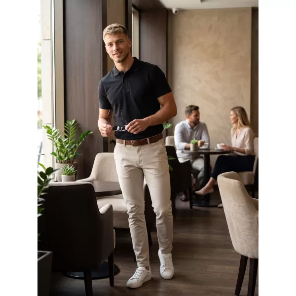  Moška majica s kratkimi rokavi z ovratnikom ALTISPORT NoPrint NP/ALM302 ANTRACITNI POUDAREK 