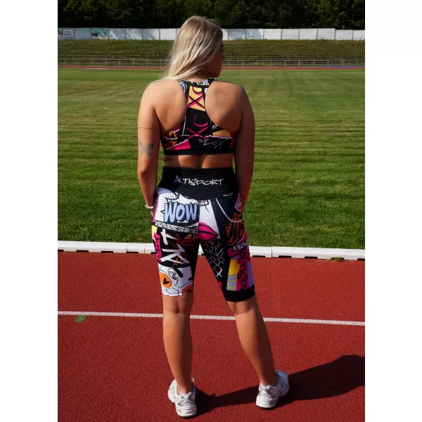  Ženski vrhunski športni modrček ALTISPORT VOJ/ALW041POD01 ČRNA 