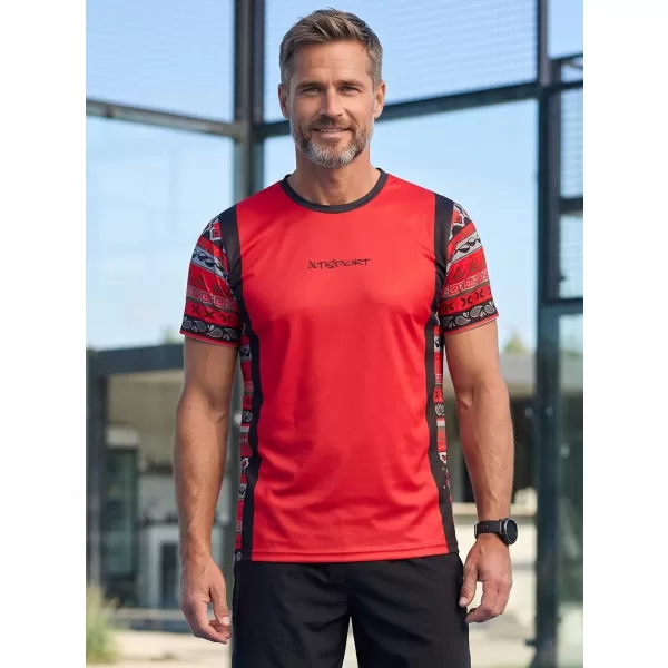  Moška funkcionalna premium majica ALTISPORT VOJ/ALM043TR01 RDEČA 
