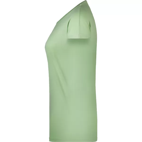  Ženska majica s kratkimi rokavi ALTISPORT NoPrint NP/ALW5008 NEŽNO ZELENA 