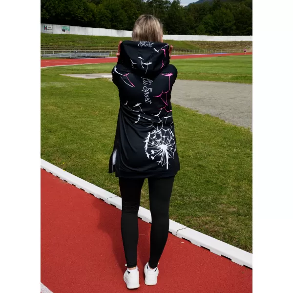  Ženski vrhunski funkcionalni pulover ALTISPORT VOJ/ALW035MI03 ČRNA/ROZA 