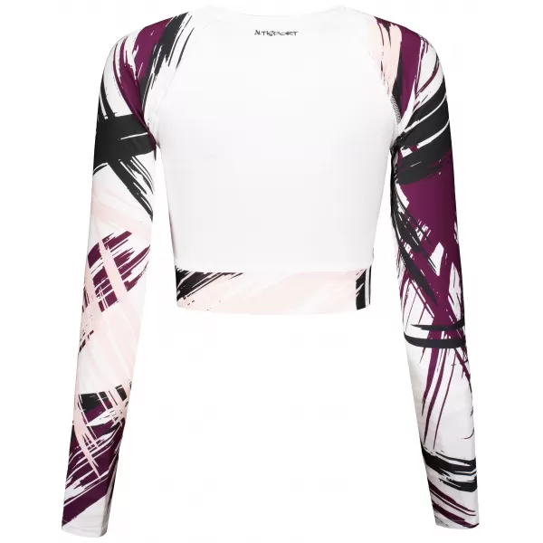  Vrhunski ženski funkcionalni top z dolgimi rokavi ALTISPORT VOJ/ALW039TR04 BELA 