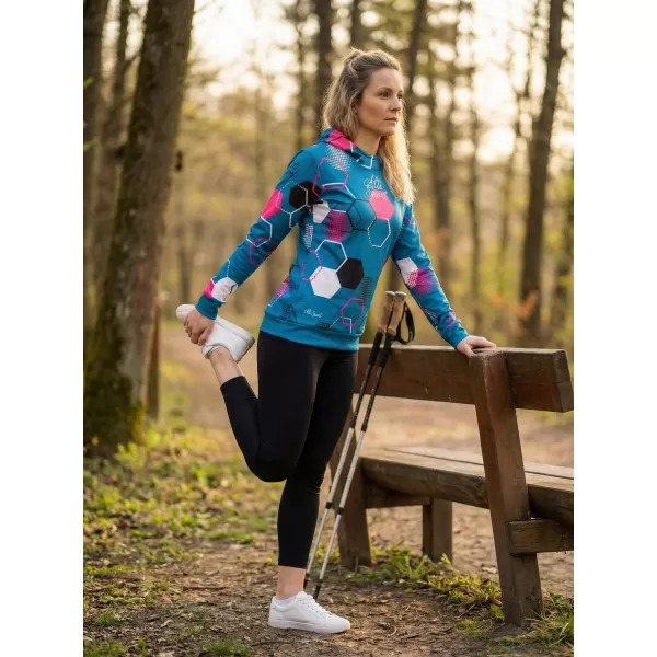  Ženski vrhunski funkcionalni pulover ALTISPORT VOJ/ALW037MI01 KEROZIN/ROZA 