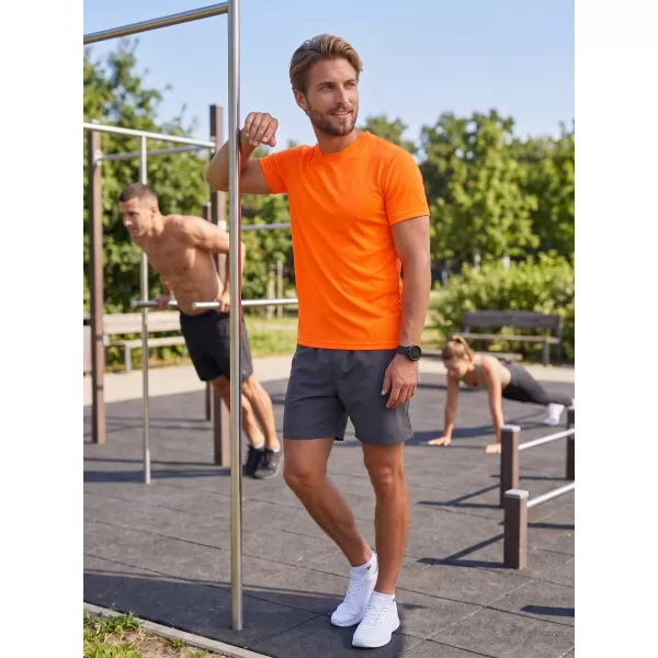 Moška funkcionalna majica ALTISPORT NoPrint NP/ALM421 NEON ORANŽNA 