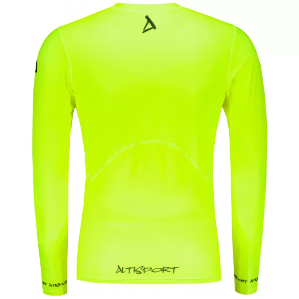  Moška premium funkcionalna kompresijska majica ALTISPORT VOJ/ALM000TR03 NEON RUMENA 
