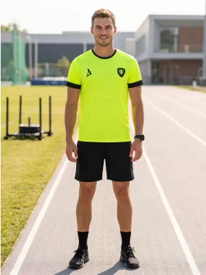 Moška funkcionalna premium majica ALTISPORT VOJ/ALM040TR01 NEON RUMENA