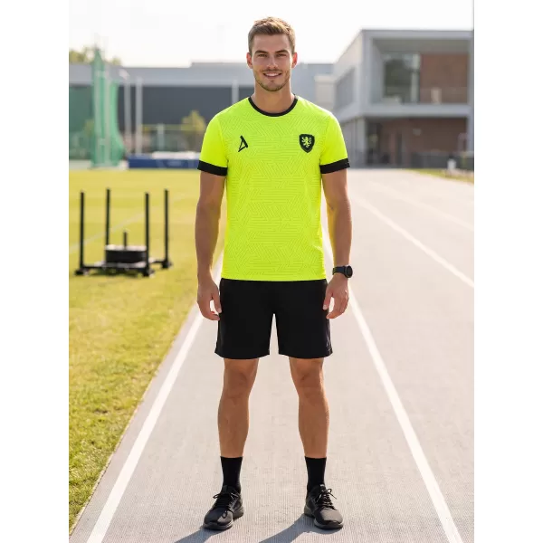  Moška funkcionalna premium majica ALTISPORT VOJ/ALM040TR01 NEON RUMENA 
