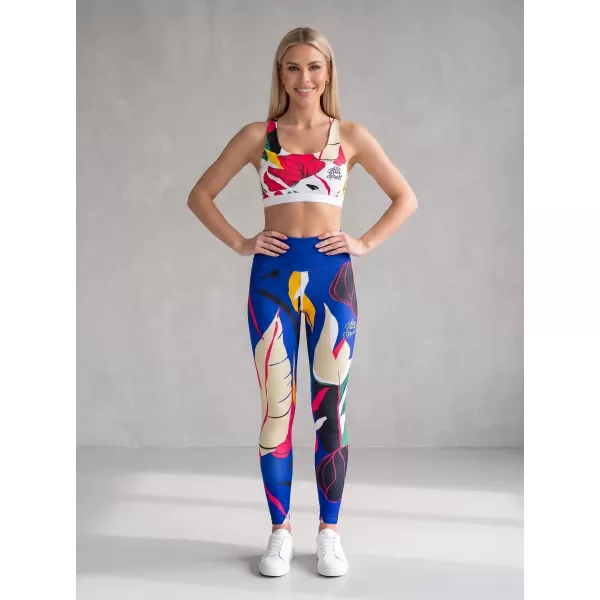  Ženske dolge vrhunske funkcionalne pajkice ALTISPORT VOJ/ALW042LEG01 MODRA 