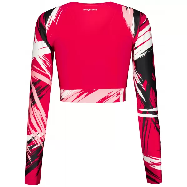  Vrhunski ženski funkcionalni top z dolgimi rokavi ALTISPORT VOJ/ALW039TR04 VIVA MAGENTA 