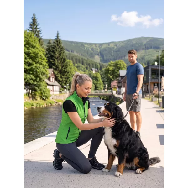  Ženski softshell telovnik ALTISPORT NoPrint NP/ALW7211NJ ZELENA/MORNARSKO MODRA 