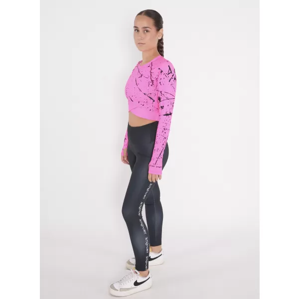  Vrhunski ženski funkcionalni top z dolgimi rokavi ALTISPORT VOJ/ALW034TR04 FLUO ROZA 