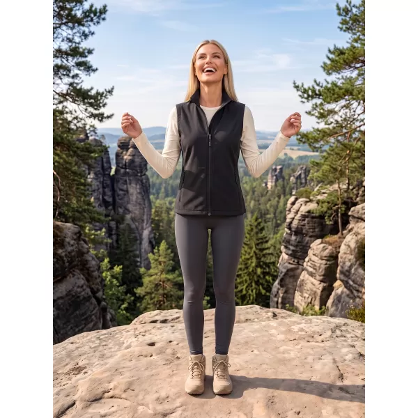  Ženski softshell telovnik ALTISPORT NoPrint NP/ALW7211NJ ČRNA/ČRNA 