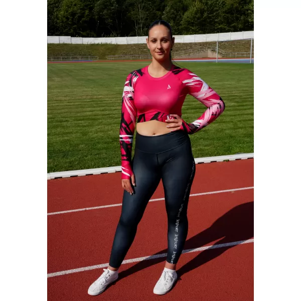  Vrhunski ženski funkcionalni top z dolgimi rokavi ALTISPORT VOJ/ALW039TR04 VIVA MAGENTA 