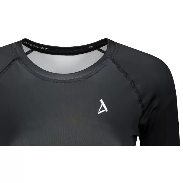  Vrhunski ženski funkcionalni top z dolgimi rokavi ALTISPORT VOJ/ALW000TR04 ČRNA 