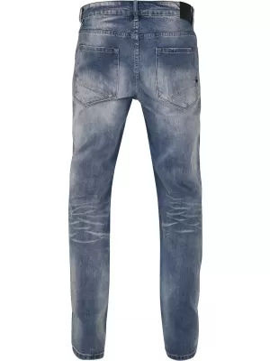 Hlače BRANDIT WILL WASHED BD1015 MODRO OPRANO
