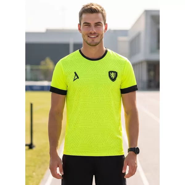  Moška funkcionalna premium majica ALTISPORT VOJ/ALM040TR01 NEON RUMENA 