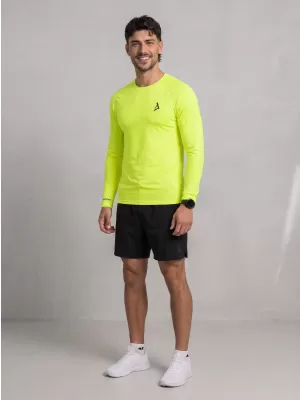 Moška premium funkcionalna kompresijska majica ALTISPORT VOJ/ALM000TR03 NEON RUMENA