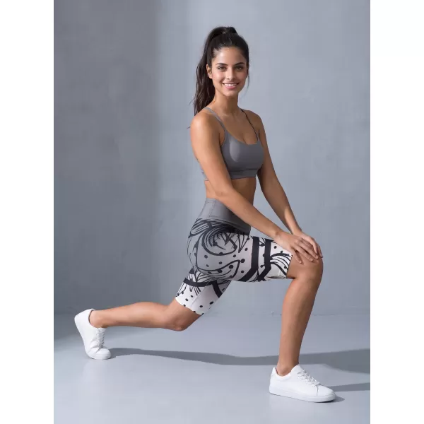  Ženske vrhunske funkcionalne pajkice nad koleni ALTISPORT VOJ/ALW045LEG02 ČRNO-BELO 