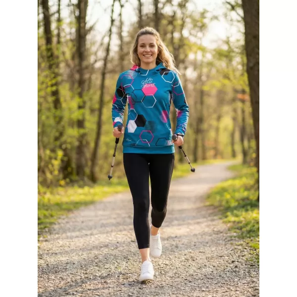  Ženski vrhunski funkcionalni pulover ALTISPORT VOJ/ALW037MI01 KEROZIN/ROZA 