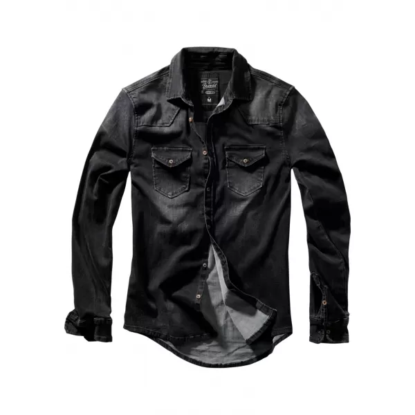  Srajca BRANDIT RILEY DENIM BD4020 ČRN 