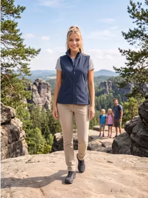 Ženski softshell telovnik ALTISPORT NoPrint NP/ALW7211NJ MORNARICA/MORNARICA