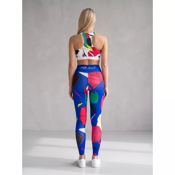  Ženske dolge vrhunske funkcionalne pajkice ALTISPORT VOJ/ALW042LEG01 MODRA 