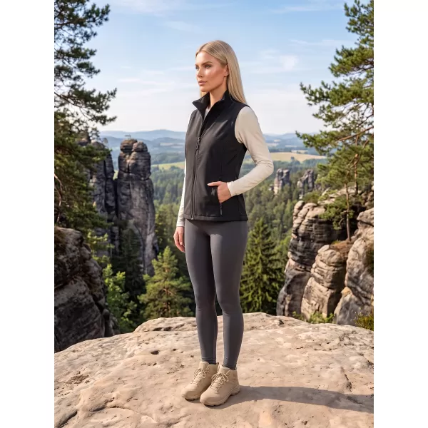  Ženski softshell telovnik ALTISPORT NoPrint NP/ALW7211NJ ČRNA/ČRNA 