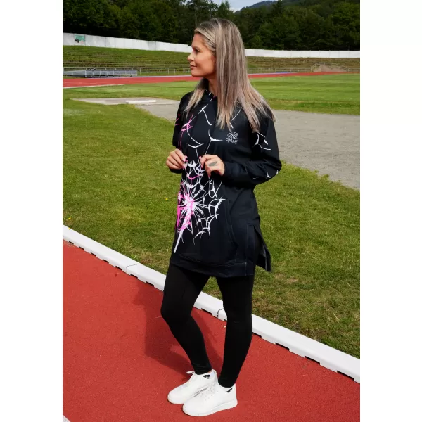  Ženski vrhunski funkcionalni pulover ALTISPORT VOJ/ALW035MI03 ČRNA/ROZA 