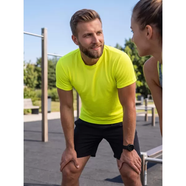  Moška funkcionalna majica ALTISPORT NoPrint NP/ALM421 NEON RUMENA 