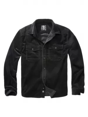 Srajca BRANDIT CORDUROY CLASSIC BD4035 ČRN