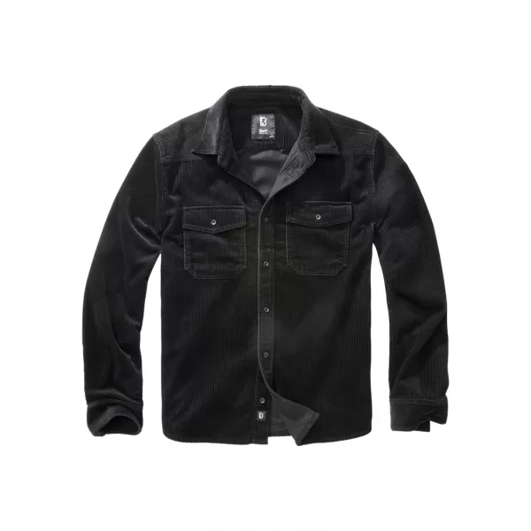  Srajca BRANDIT CORDUROY CLASSIC BD4035 ČRN 
