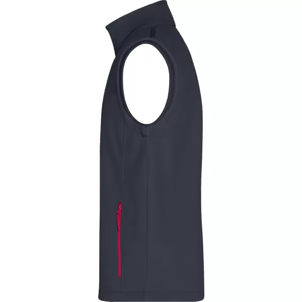  Moški softshell telovnik ALTISPORT NoPrint NP/ALM8211NJ ŽELEZNO SIVA/RDEČA 