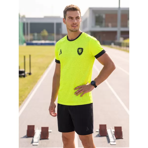  Moška funkcionalna premium majica ALTISPORT VOJ/ALM040TR01 NEON RUMENA 