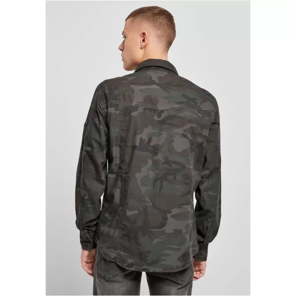  Srajca BRANDIT SLIM WORKER BD4005 OLIVE CAMO 
