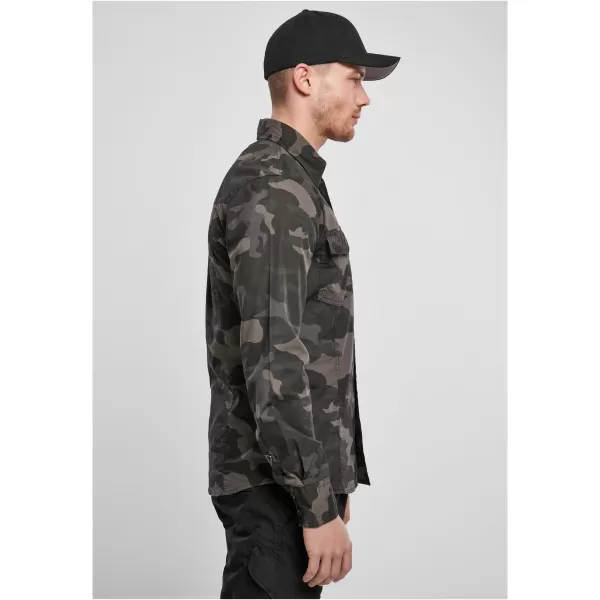  Srajca BRANDIT SLIM WORKER BD4005 DARKCAMO 