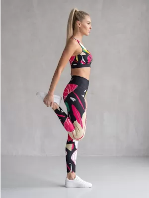 Ženske dolge vrhunske funkcionalne pajkice ALTISPORT VOJ/ALW042LEG01 ČRNA