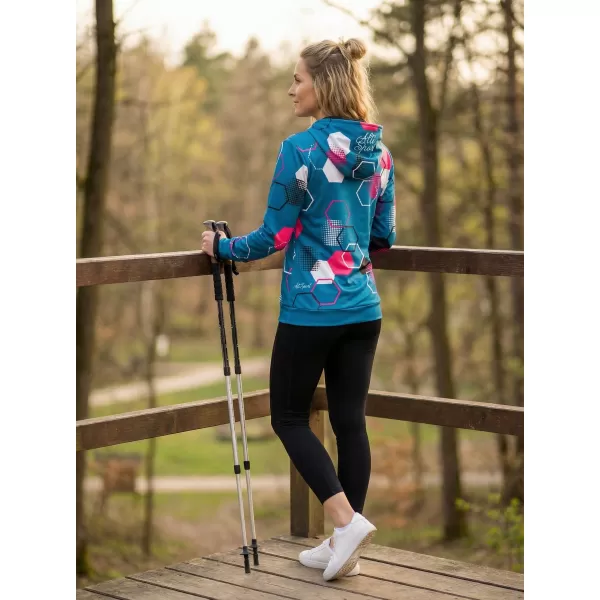  Ženski vrhunski funkcionalni pulover ALTISPORT VOJ/ALW037MI01 KEROZIN/ROZA 