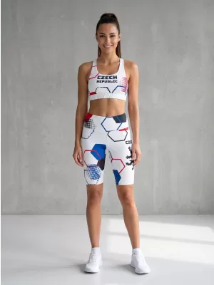 Ženske vrhunske funkcionalne pajkice nad koleni ALTISPORT VOJ/ALW036LEG02 HEKSA BELA