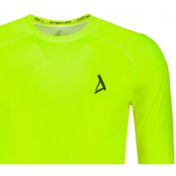  Moška premium funkcionalna kompresijska majica ALTISPORT VOJ/ALM000TR03 NEON RUMENA 