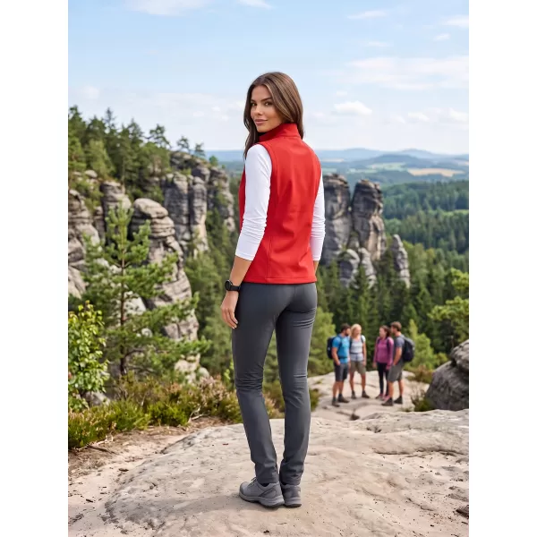  Ženski softshell telovnik ALTISPORT NoPrint NP/ALW7211NJ RDEČA/ČRNA 