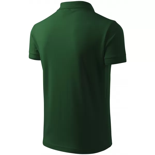  Moška majica s kratkimi rokavi z ovratnikom ALTISPORT NoPrint NP/ALM302 STEKLENICA ZELENA 