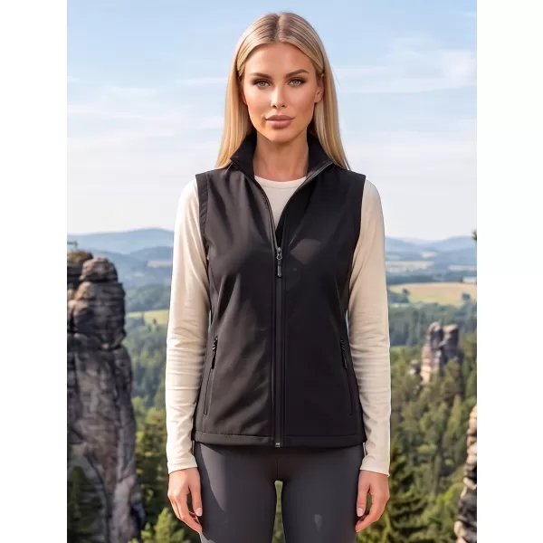  Ženski softshell telovnik ALTISPORT NoPrint NP/ALW7211NJ ČRNA/ČRNA 